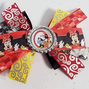 Mini themed bottlecap hairbow